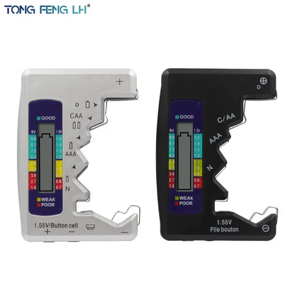 Digital Battery Tester Analyzer Testing Meter LCD Display AA AAA Button Cell Load Analyzer Battery Capacity Gauge Checker Tools
